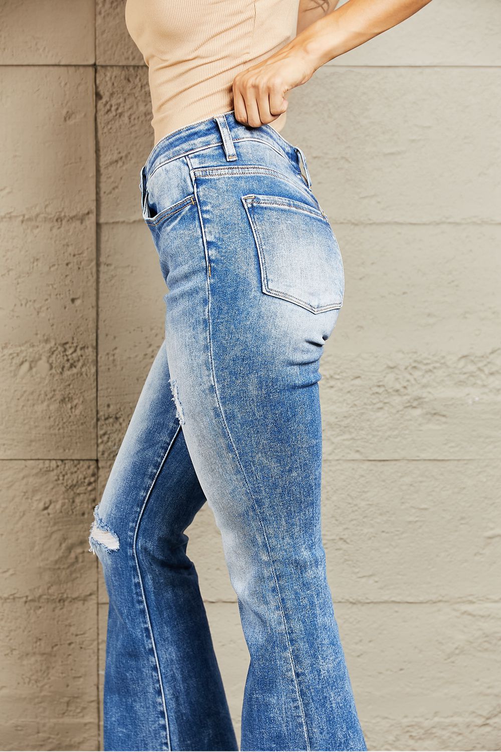 Alondra Mid Rise Bootcut Jeans