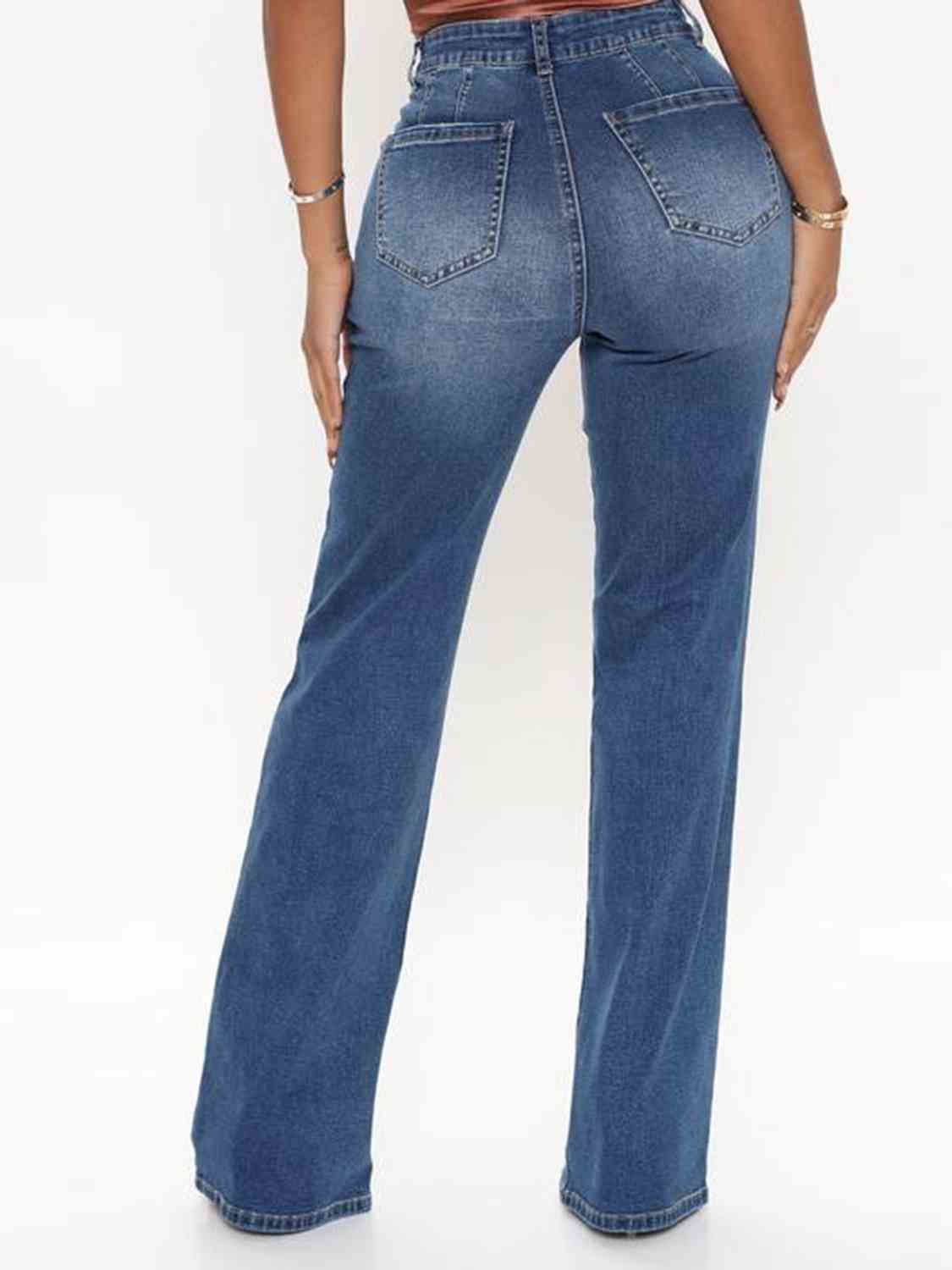 Raven Raw Hem High Waist Jeans