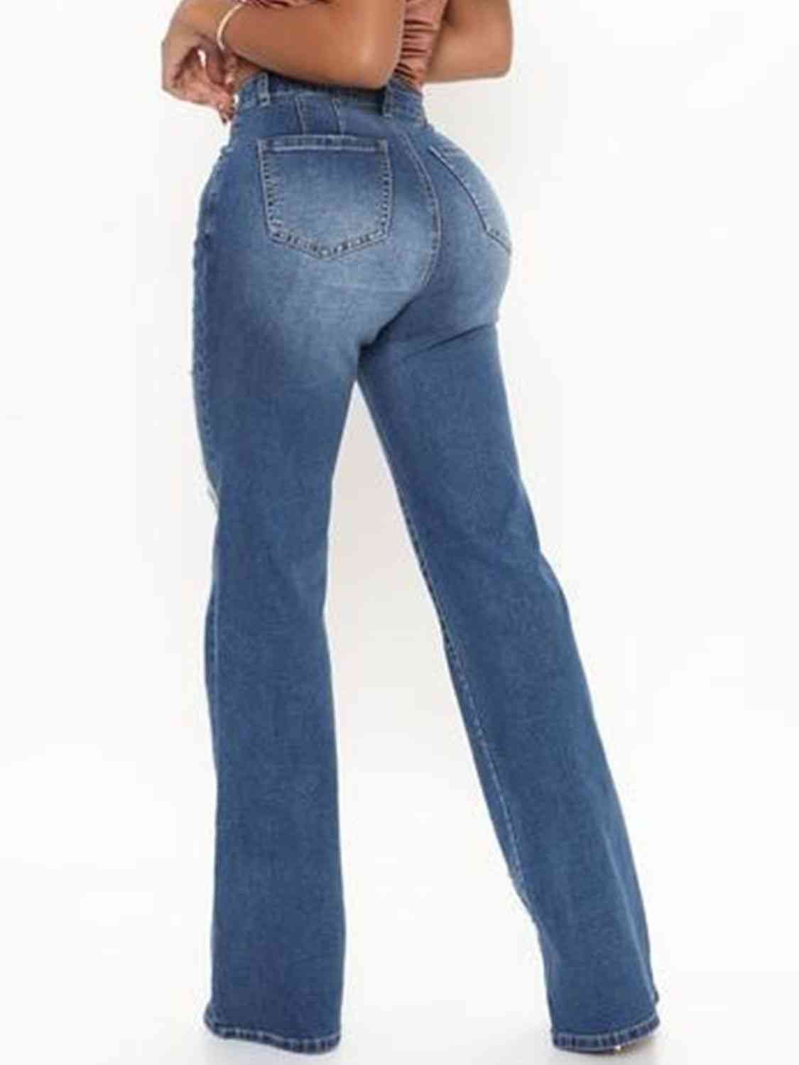 Raven Raw Hem High Waist Jeans